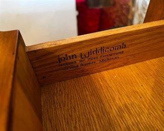 John Widdicomb Italian Provincial 48" 2 drawer Sofa / Console Table W. Marble Top	33in. x 48in.  x 14in.	HxWxD
