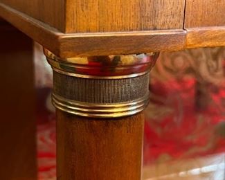 John Widdicomb Italian Provincial 48" 2 drawer Sofa / Console Table W. Marble Top	33in. x 48in.  x 14in.	HxWxD
