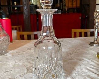 Waterford Crystal Lismore Diamond Decanter	12.75in. X 4.25 diameter	
