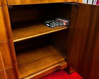 Vintage John Widdicomb lighted china cabinet	81.75in x 70in. X 18.75in	HxWxD
