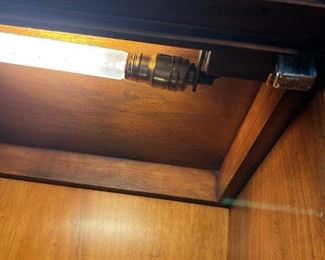 Vintage John Widdicomb lighted china cabinet	81.75in x 70in. X 18.75in	HxWxD
