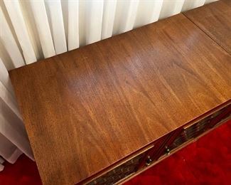 Basque walnut console 2 piece solid wood buffet	30in x 19in x 66in	HxWxD
