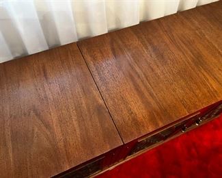 Basque walnut console 2 piece solid wood buffet	30in x 19in x 66in	HxWxD
