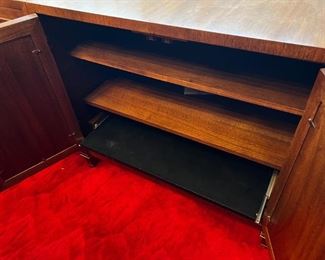 Basque walnut console 2 piece solid wood buffet	30in x 19in x 66in	HxWxD
