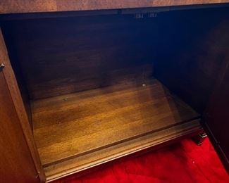 Basque walnut console 2 piece solid wood buffet	30in x 19in x 66in	HxWxD
