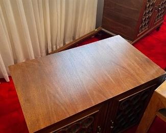 Basque walnut console 2 piece solid wood buffet	30in x 19in x 66in	HxWxD
