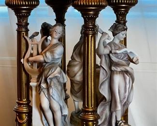 Porcelain Muse Figurine Lamp	41in x 11.5in	

