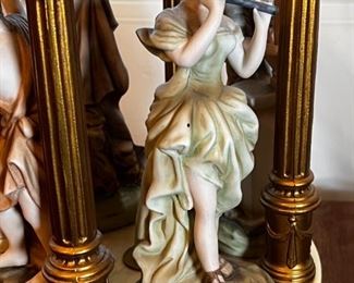 Porcelain Muse Figurine Lamp	41in x 11.5in	
