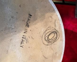 Weiman Marble Top Lamp/Plant Stand Table	34 inches tall marble 16 inches diameter	
