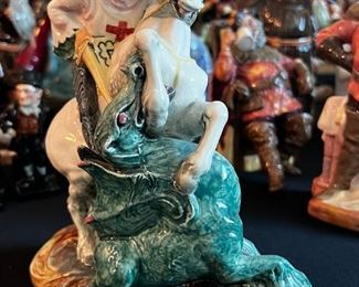 Royal Doulton Figurine "St. George" H.N. 2051	8” x 7.5” x 3.5”.	HxWxD
