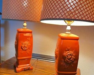 Ceramic rose lamps	27.25 x 5 x 5	HxWxD
