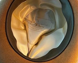 Vintage christian dior monsieur fedora	Size 7 3/8	
