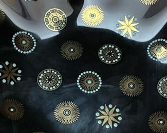 Dorothy Thorpe Mid Century Glama Glass Bowl