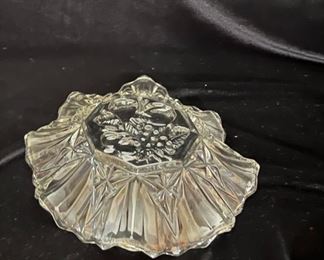 Vintage Federal Glass Pioneer Pattern with lid