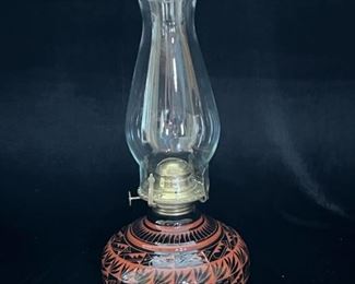 Pottery lantern signed by Charles Navajo