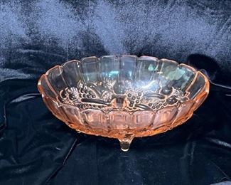 pink depression glass