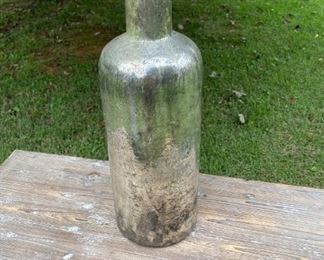 reflective glass vase