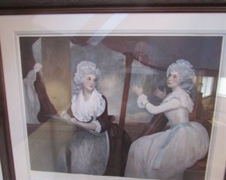 Beauty and The Arts. Published approx. 1890, London. Painted by George Romney. Engraver H T Greenhead.