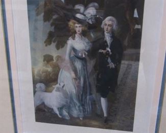 The Morning Walk: Squire and Mrs. Hallett. Panted by Thomas Gainsborough. Engraver Thomas Appleton.