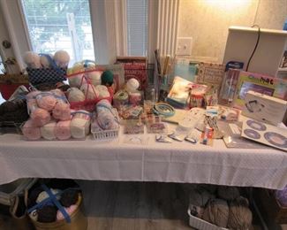 Crafting, yarn and scrapbooking