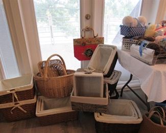 Wicker baskets of all kinds and shapes