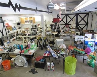 Garage FULL of tools, gardening, woodworking and more!