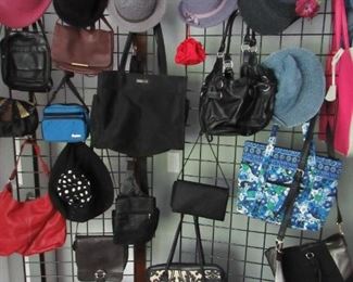 Purses, hats, tote bags and afghans