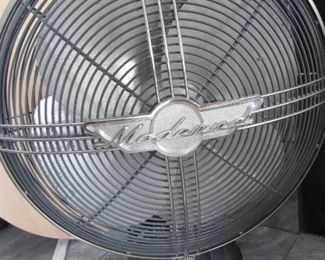 Casablanca Fan Co. Moderne art deco table fan, designed by James Thomas