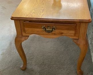 (2) End Tables: 21"w 26"d 20.5"t                                                        $45.00 each  $90.00 for pair