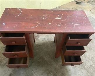 Wooden Vanity/Desk: 44"w 17"d 30"t                                               $45.00