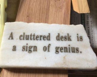 Small desk sign