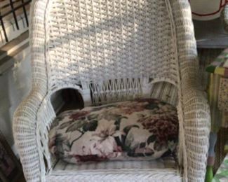 Large wicker chair