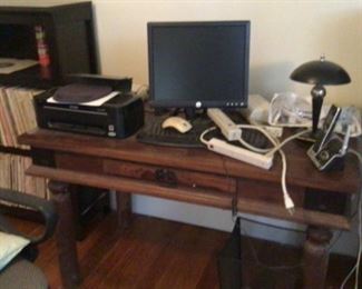 Large wood desk