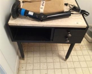 Heavy table, marble top