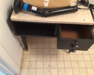 Table with drawer opened