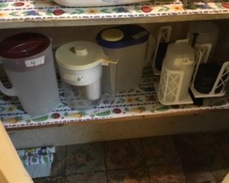 Storage closet next to fridge