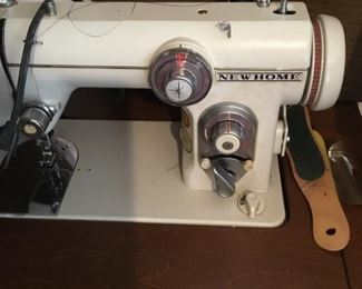 Bedroom - New Home sewing machine in cabinet 