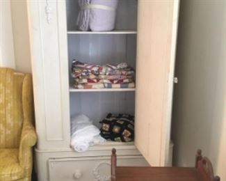 Bedroom - large armoire painted white