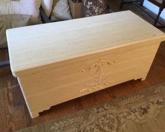 Cedar chest- painted white