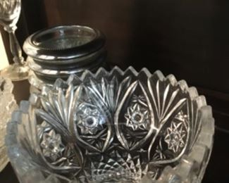 China Cabinet -  Heavy cut glass bowl