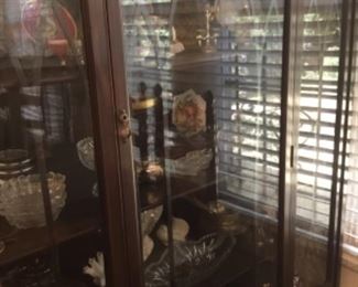 Front of China cabinet