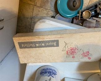 Regent Sheffield cutlery set - original box 
