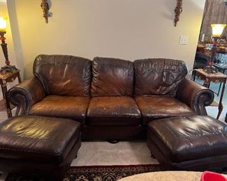 Leather sofa