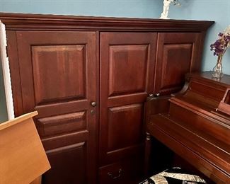 Tv armoire and component storage 