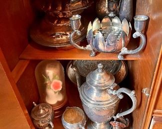 Silver plate items 