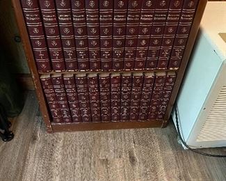 Encyclopedia set with holder 