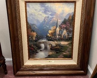 Thomas Kinkade - “The Mountain Chapel” 