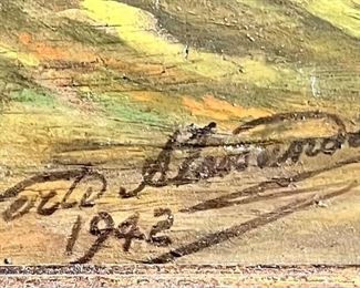 SIGNATURE AND DATE - DATED 1942 