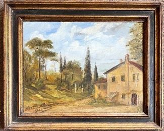 ARTIST SIGNED OIL ON CANVAS LANDSCAPE 