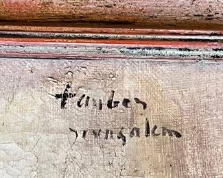 SIGNATURE ON PORTRAIT PAINTING 